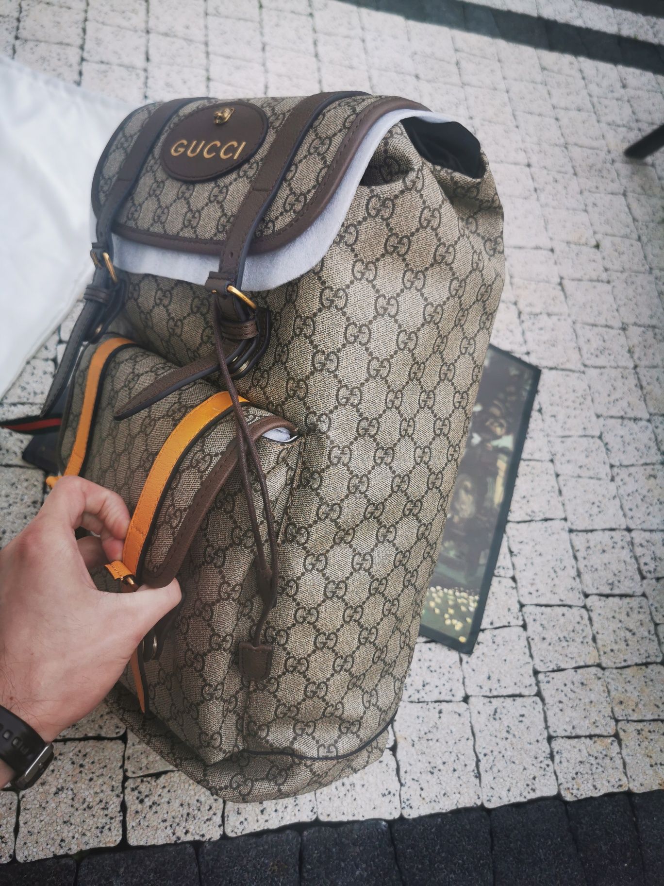 Gucci plecak GG feline Supreme backpack