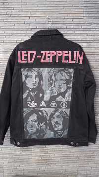 Led Zeppelin kurtka ręcznie malowana, malunek. Nowa!