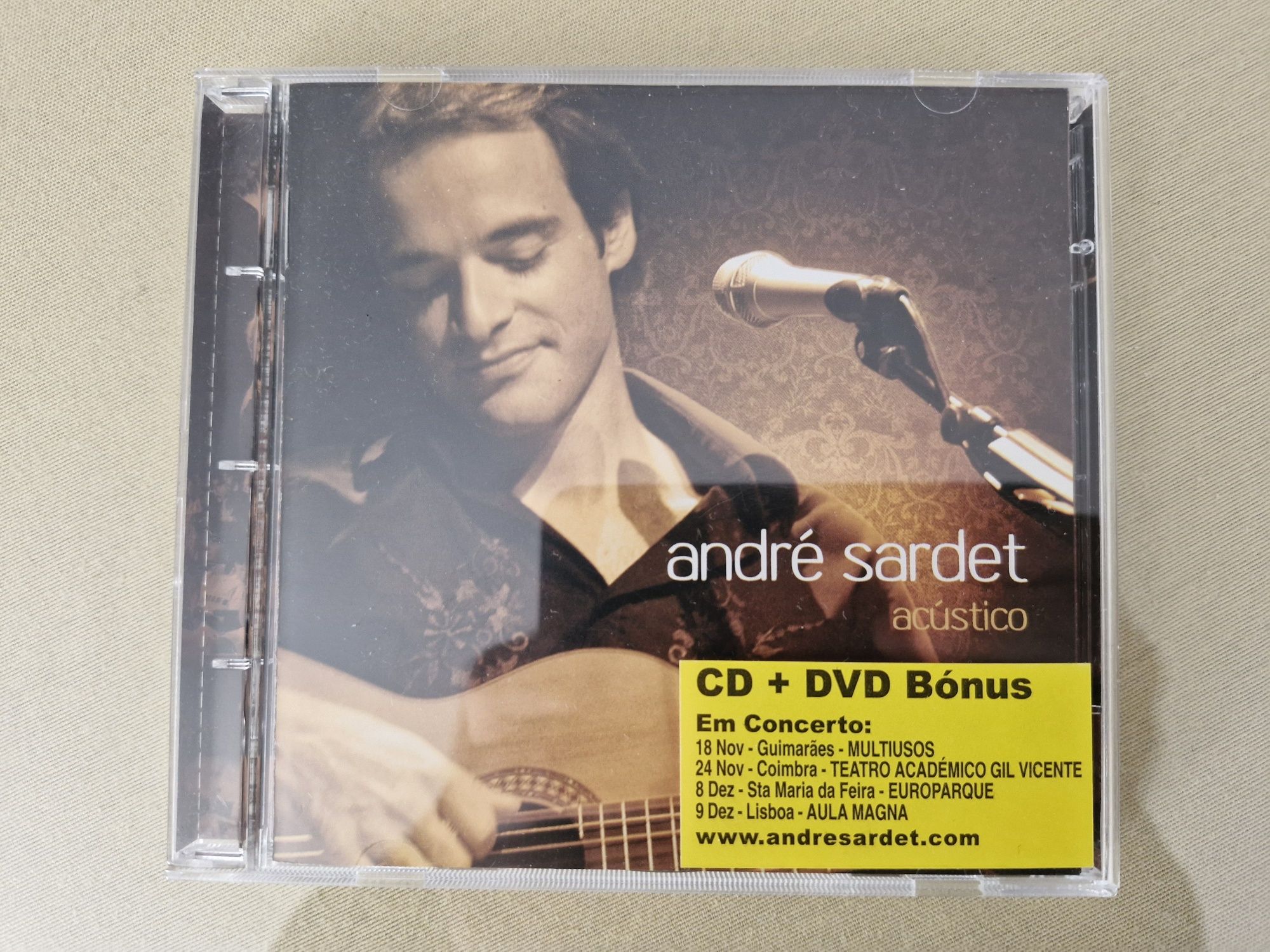 CD + DVD de André Sardet, acústico