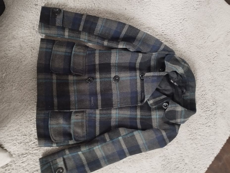 Płaszcz jesień r 36 dwurzędowy krótki