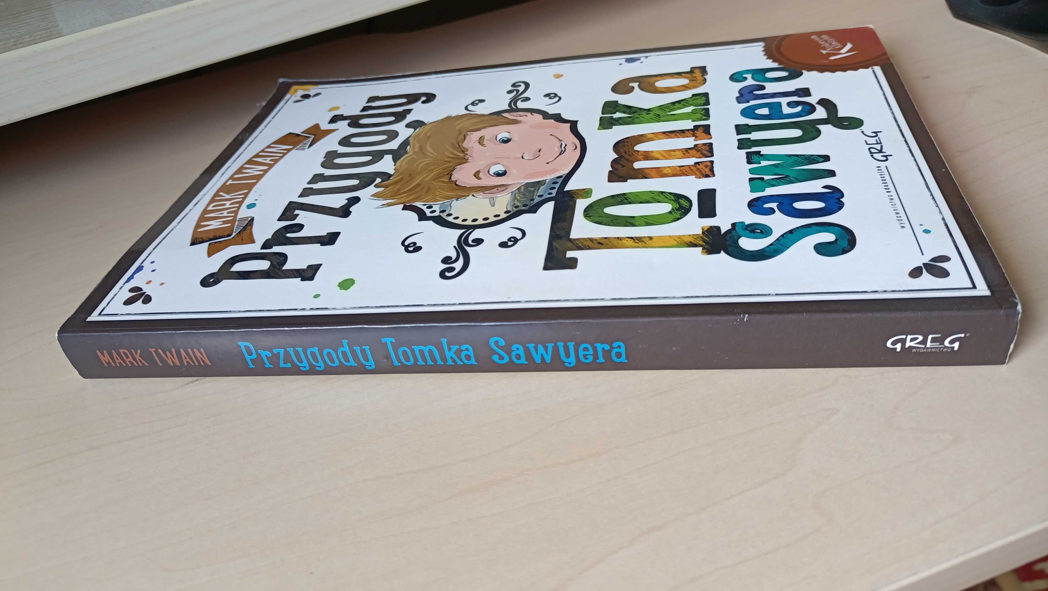 Przygody Tomka Sawyera Mark Twain -  fajna czcionka przyjazna dzieciom