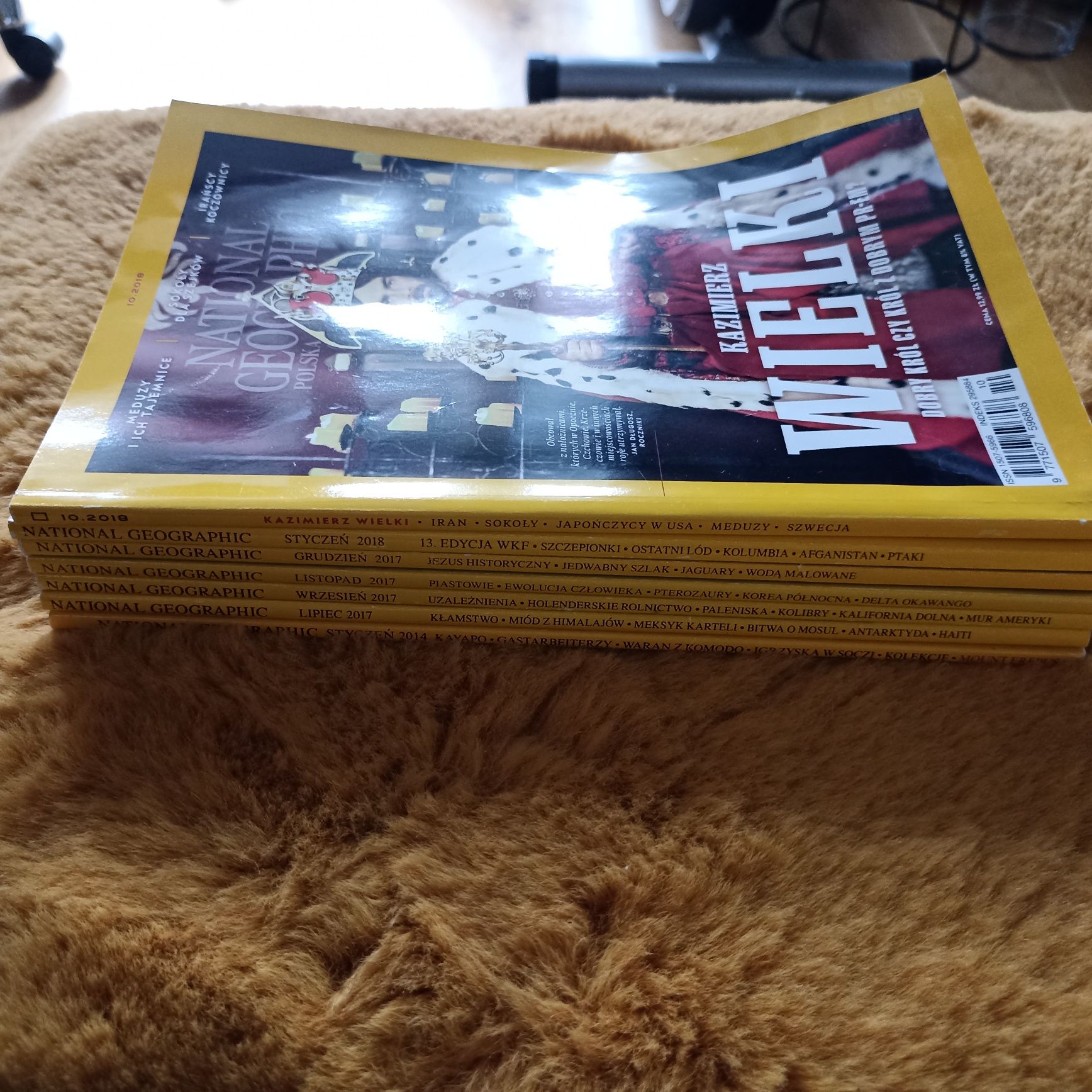 Gazety National Geographic 7 numerów z lat od 2014 do 2018