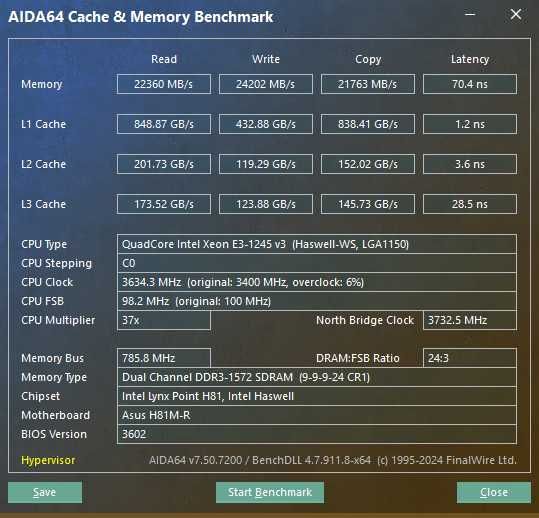 Комплект i7 4770 (1245v3), 16gb DDR3 1600MHz