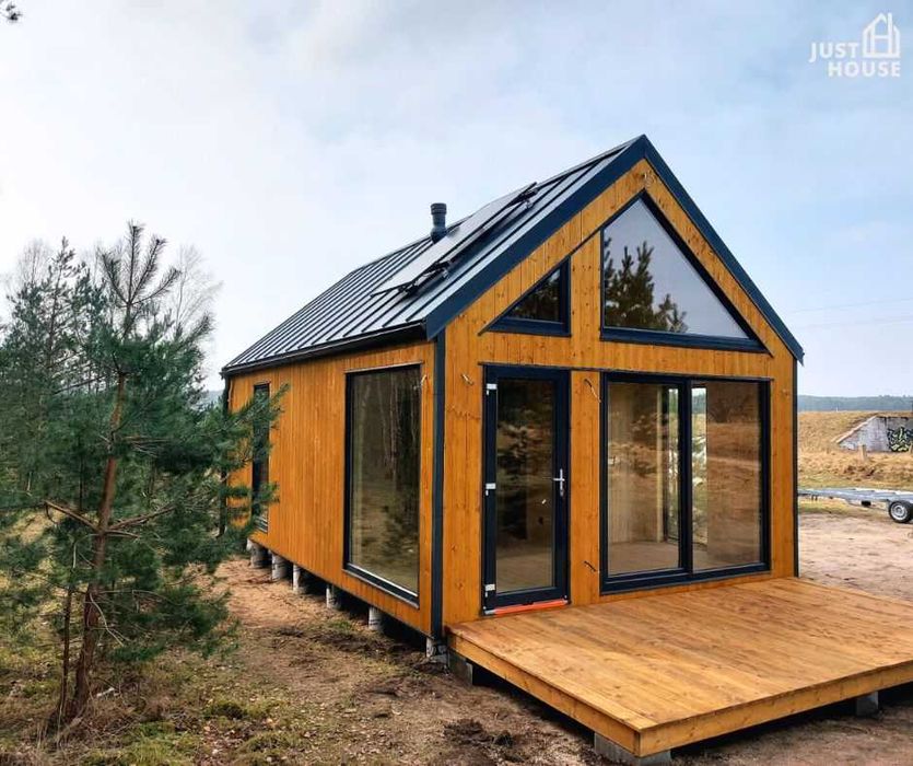 Domek letniskowy, domek drewniany, dom na zgłoszenie parterowy 35m2