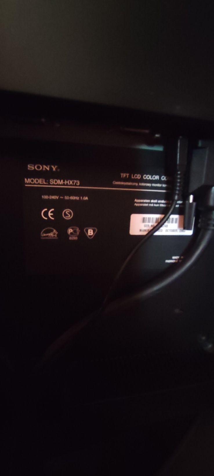 Monitor Sony LCD SDM-HX 73