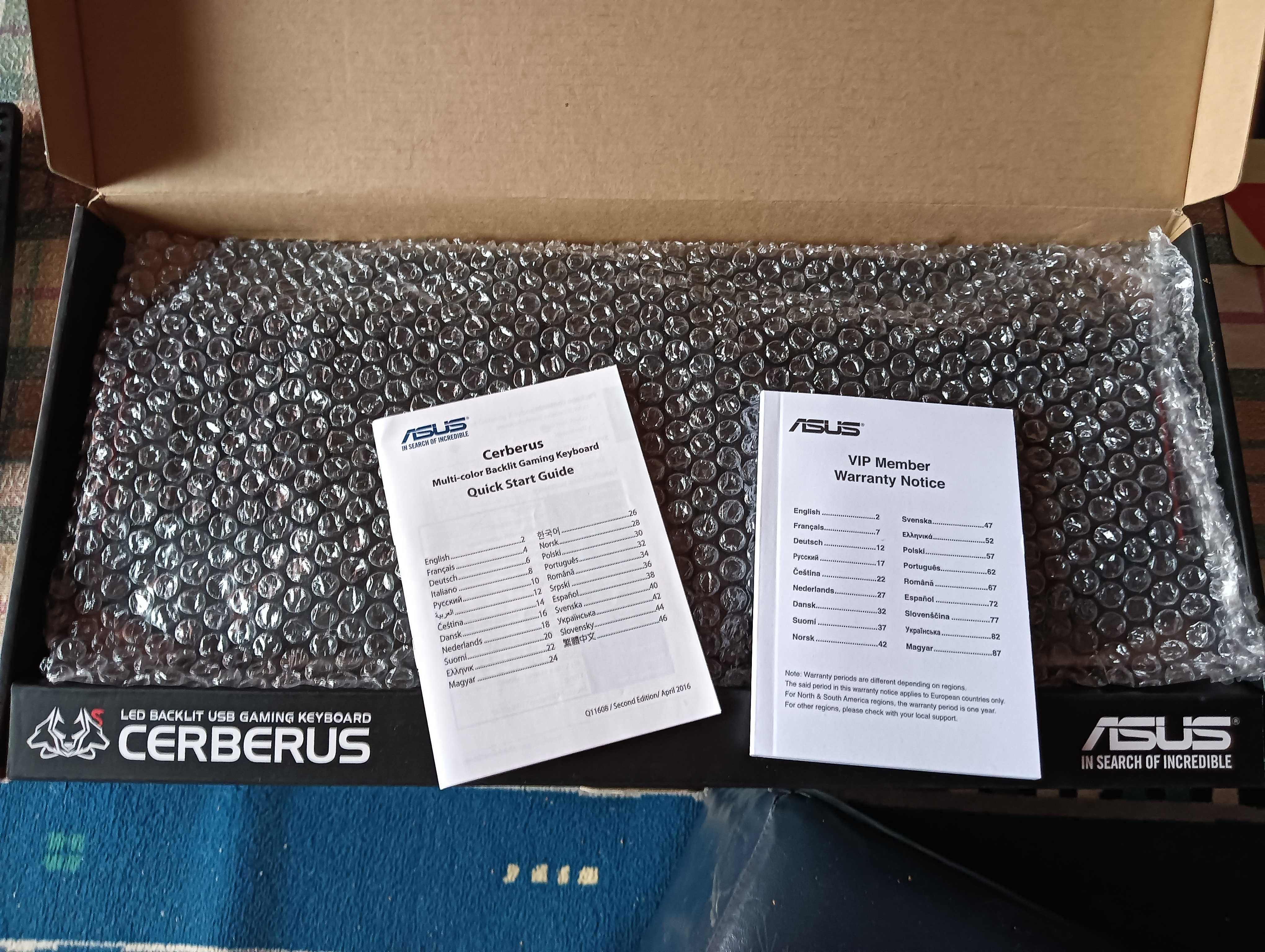 Teclado Gaming ASUS Cerberus MKII