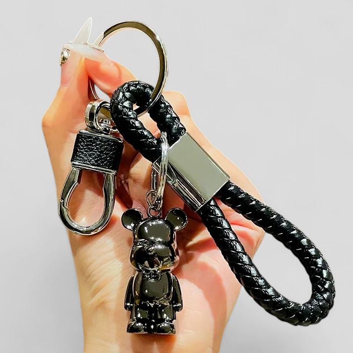 Стильний Брелок підвіска bearbrick для ключів брелок metal bear