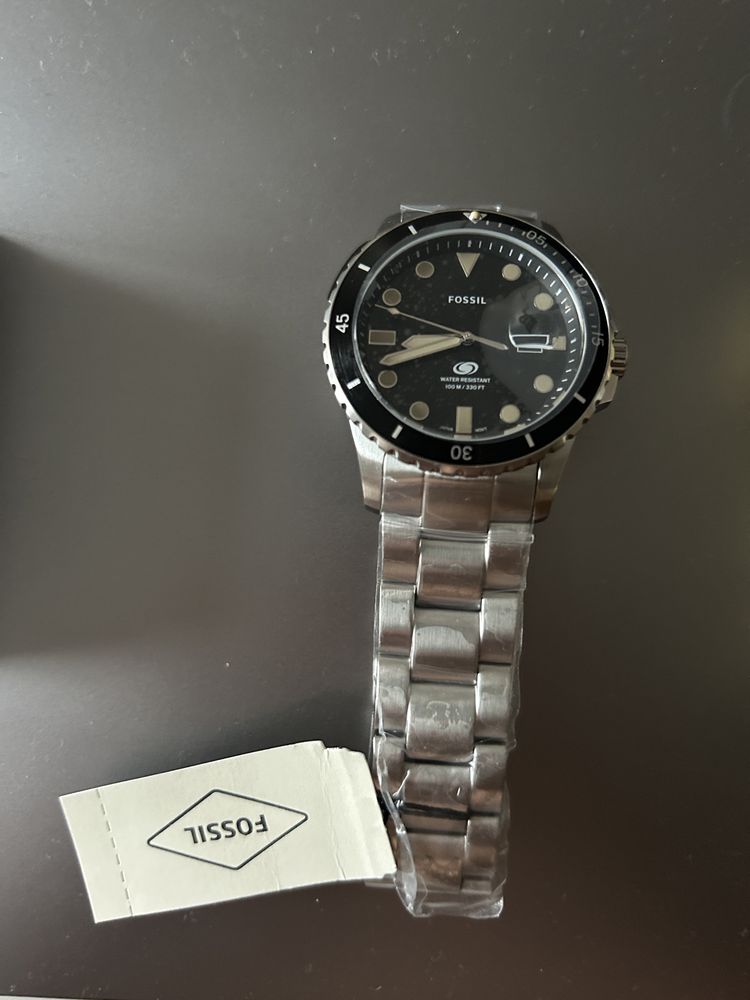 Nowy Fossil męski Zegarek srebrny watch bransoleta