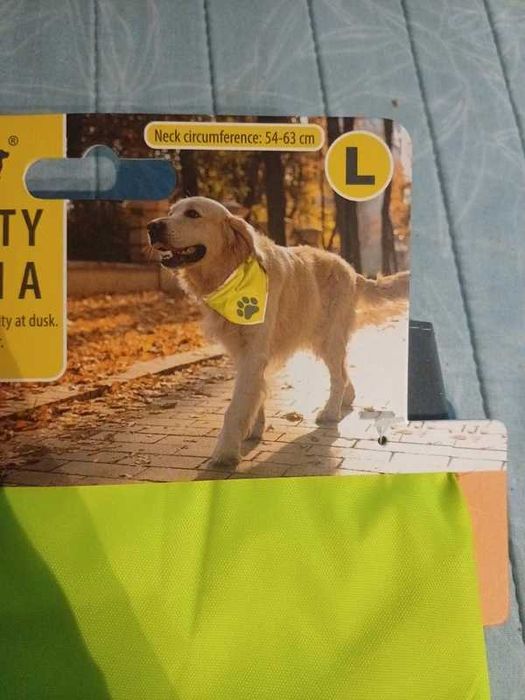 Chusta odblaskowa dla pieska odblask dla zwierząt bandana dla pieska