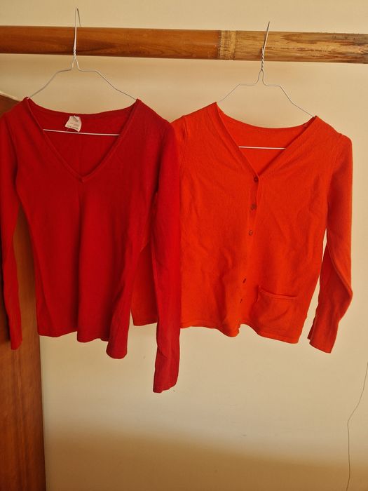 1 casaco e uma camisola 100% caxemira para menina ou senhora