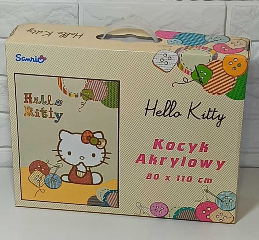 Koc akrylowy Hello Kitty rozmiar 80x110 cm