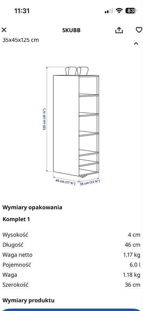 Wieszak regał stojacy z półkami