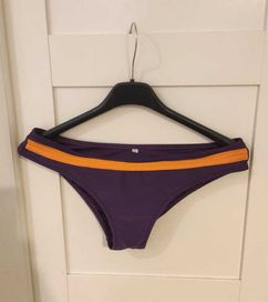 Fioletowo-pomarańczowy dół bikini nowy L