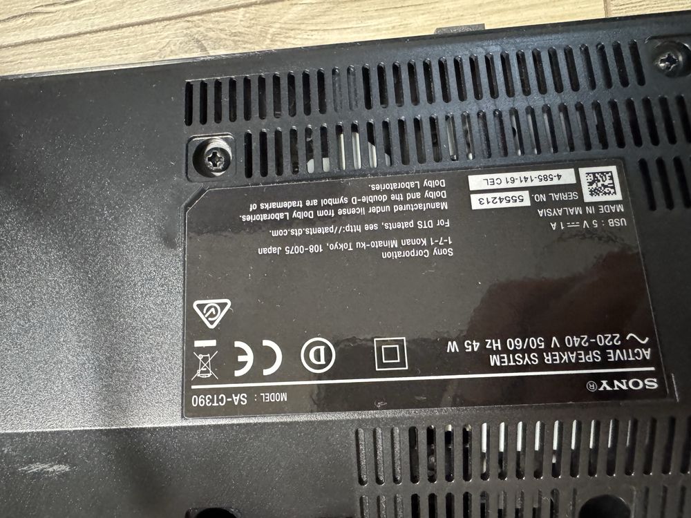 Soundbar Sony SA-CT390