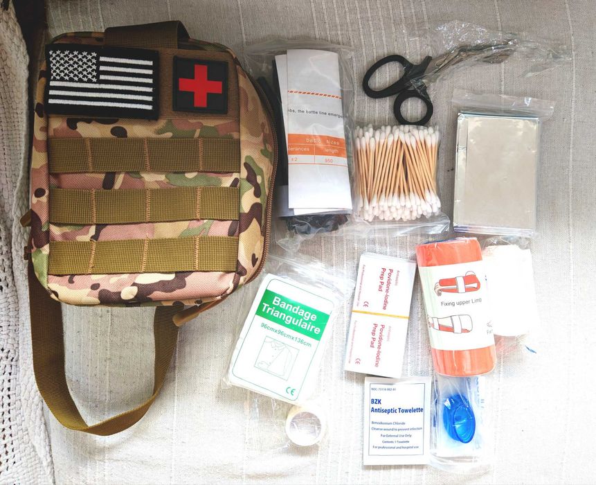 Apteczka wojskowa taktyczna IFAK z wyposażeniem nowa