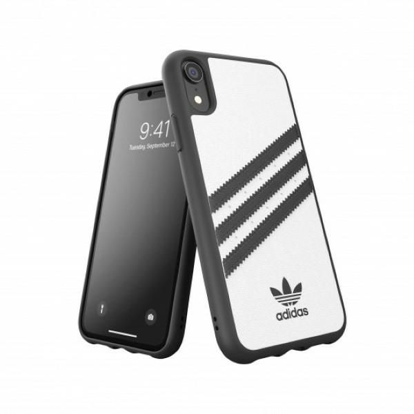 Adidas Moulded Case Pu Iphone Xr Biało-Czarny/White-Black 32808