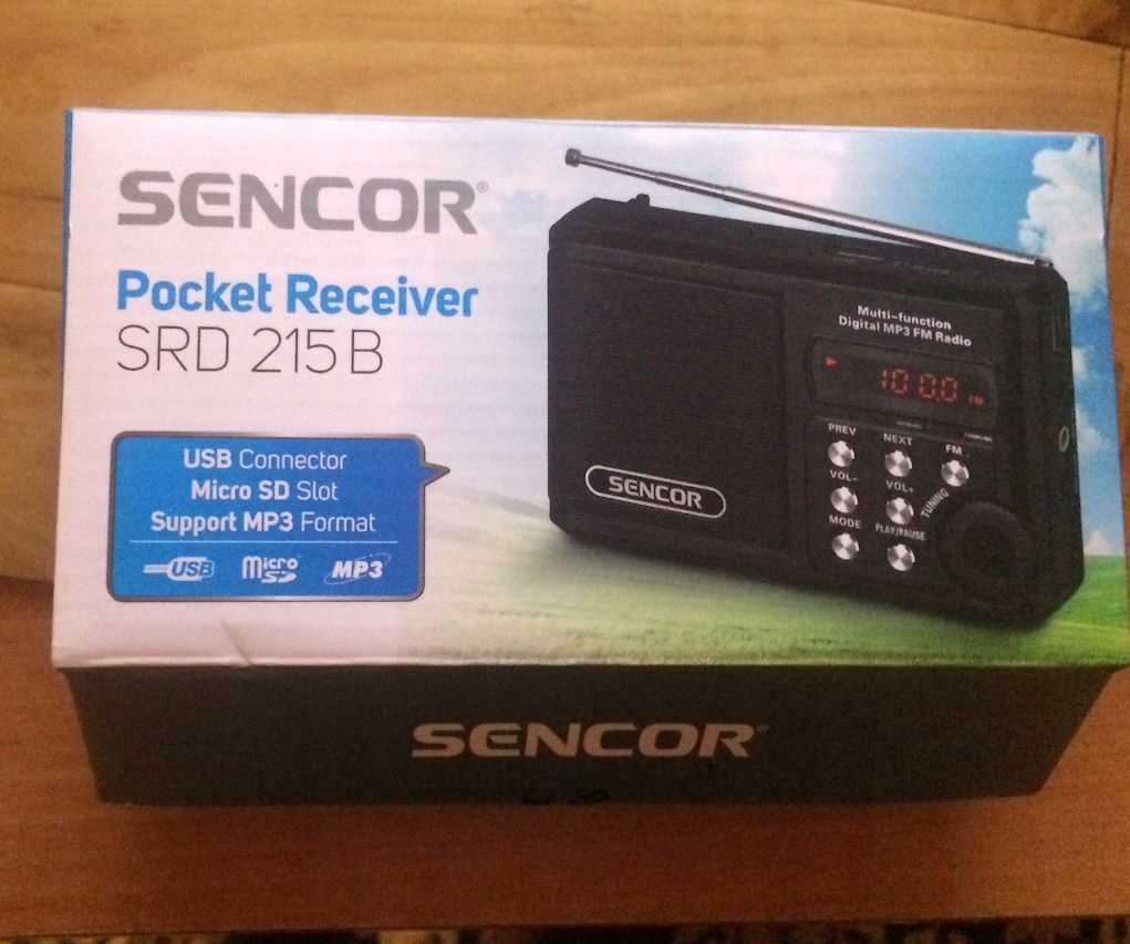 Sencor SRD215 Nowe Kieszonkowe RADIO USB SD PAMIĘĆ W-wa Ursynów