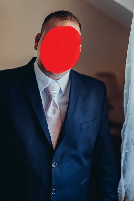 Garnitur męski, czarny, elegancki, garnitur ślubny, gratis koszula