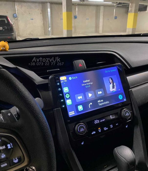 Андроид 14 CIVIC Honda GPS 2 дин Хонда Сивик Цивик CarPlay Магнитола
