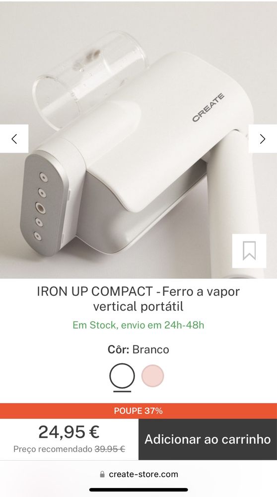 Ferro a vapor portatil - IKOHS