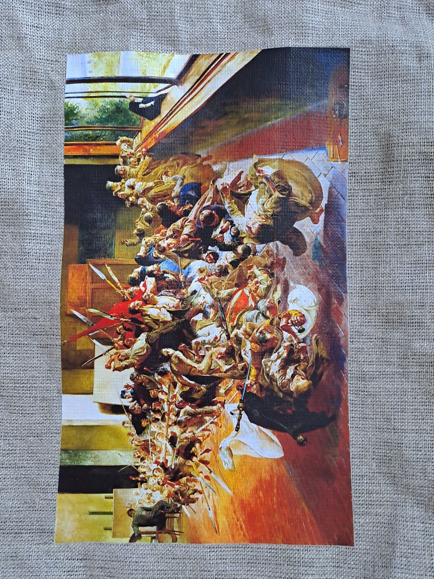 Torba lniana z obrazem Jacka Malczewskiego
