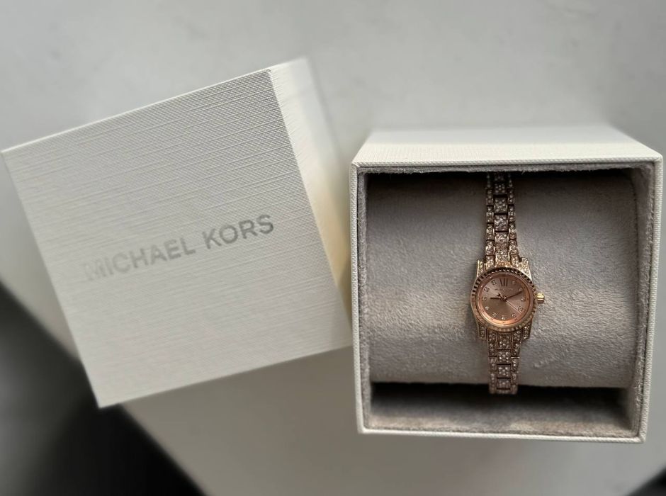 Годинник Michael Kors Mini Lexington Pavé Rose Gold-Tone Watch