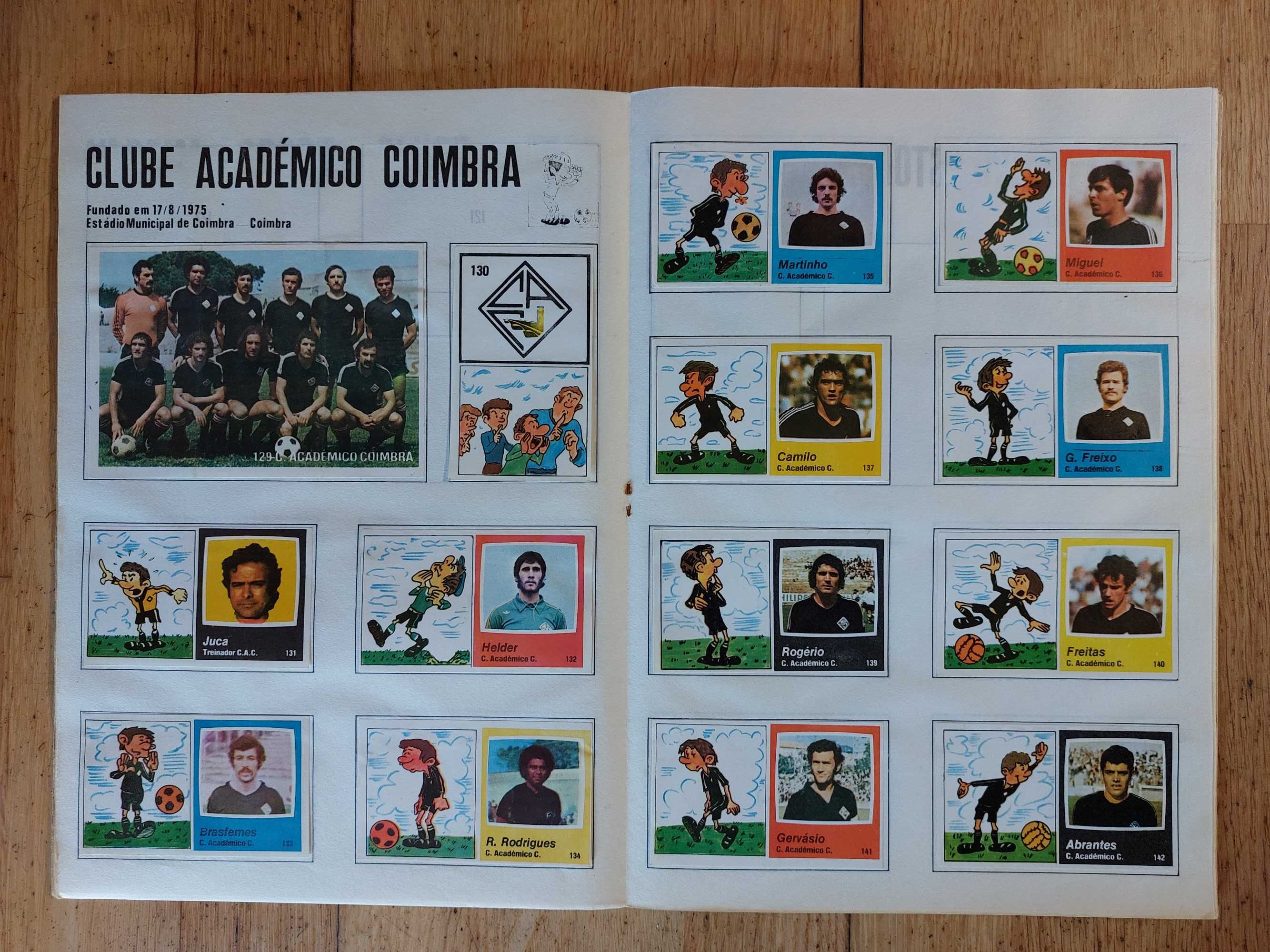 Caderneta de cromos "Humor & Futebol 1978-79"  - Completa