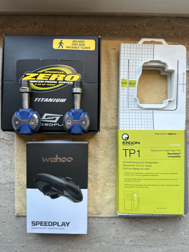 Speedplay Zero Aero Titanium plus dodatki