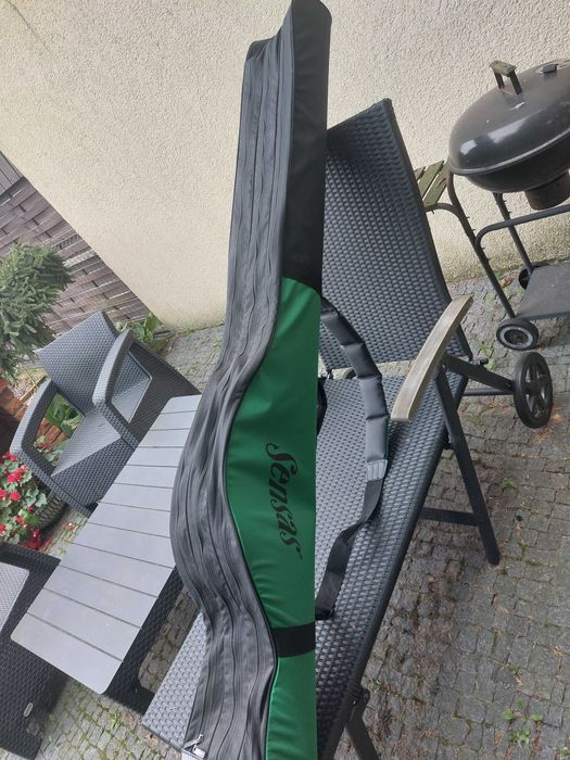 Nowy usztywniany 3 komorowy pokrowiec na wędki SENSAS 190cm