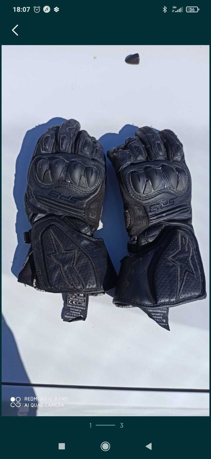 Kurtka Alpinestars T-RC-1 + skórzane rękawice SP-8 v3