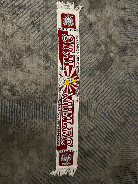 Szalik kol. STAL MIELEC "Za sprawę mojej ojczyzny w potrzebie, Krwi.."