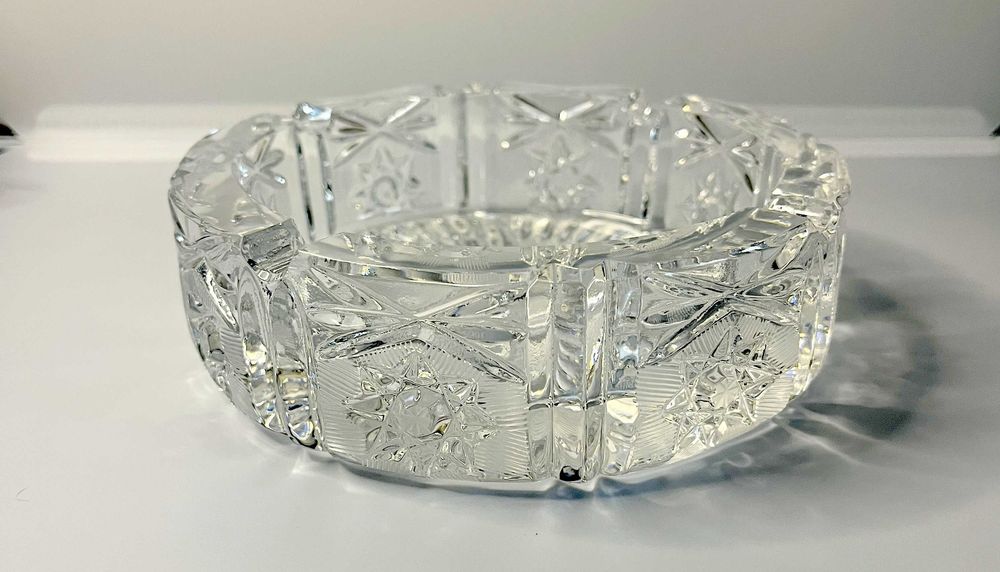 Popielnica kryształowa PRL