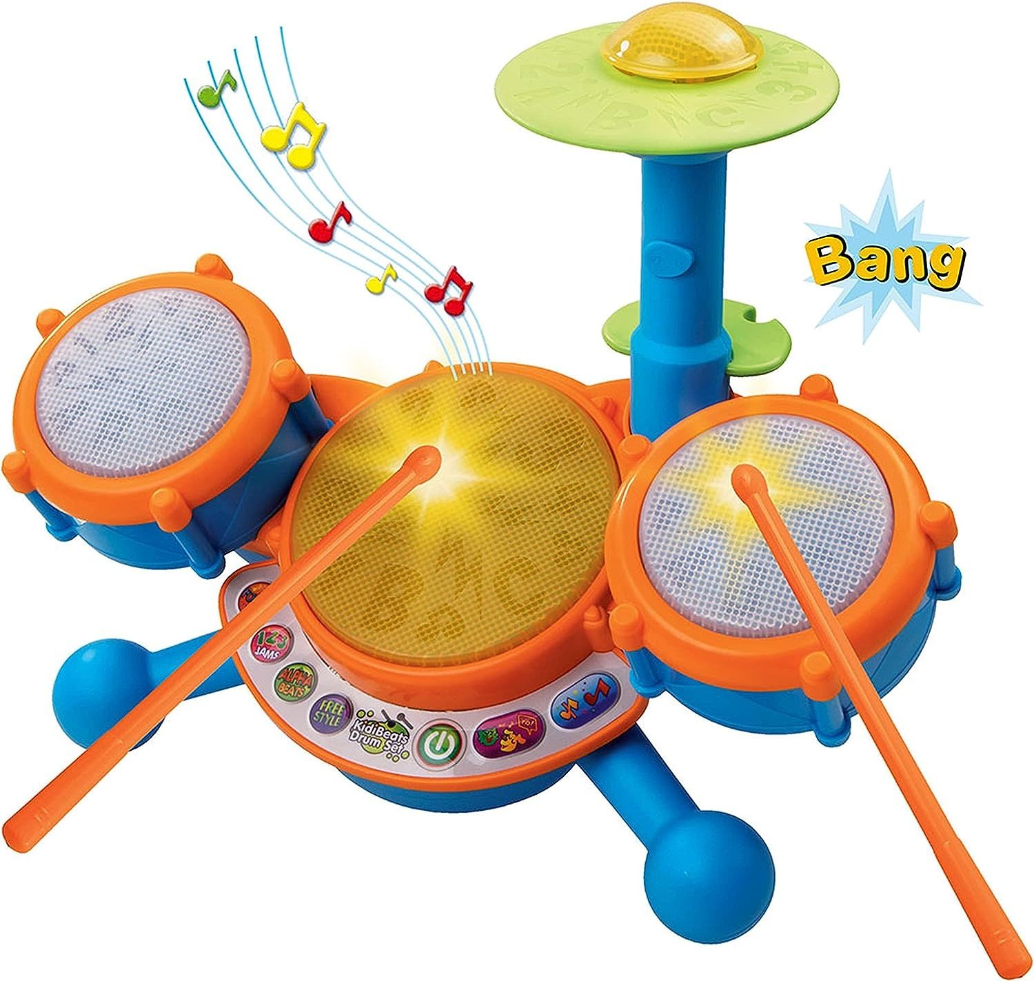 Барабана установка vtech kidibeats kids drum set, orange