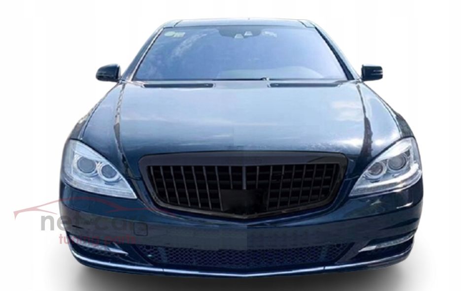 Grill MERCEDES S W221 Distronic LIFT AMG VERTICAL czarny