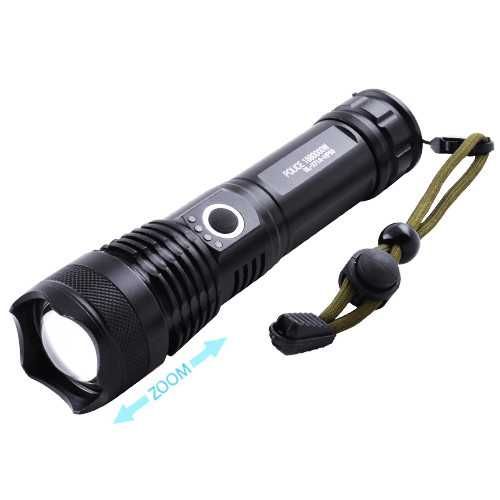 Фонарь ручной Police X71A-HP50, ЗУ micro USB, zoom, индикация заряда.