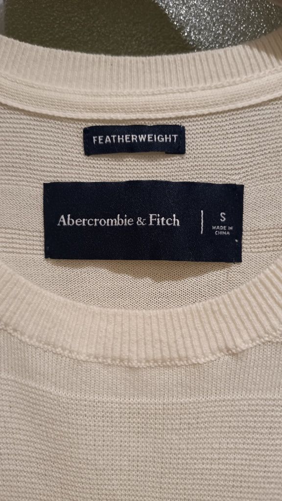 Abercrombie & Fitch  Amerykański sweter z bawełny Pima, Roz. S/M