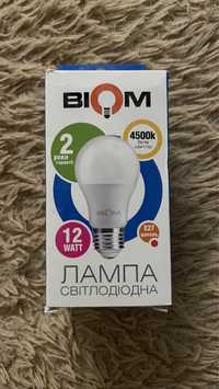 Світлодіодна лампа Biom BT-512 12W E27 4500К