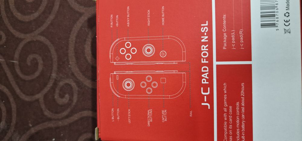 Joycons Novos, na caixa.