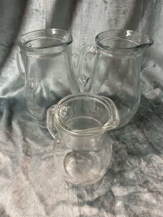 Conjunto jarros vidro