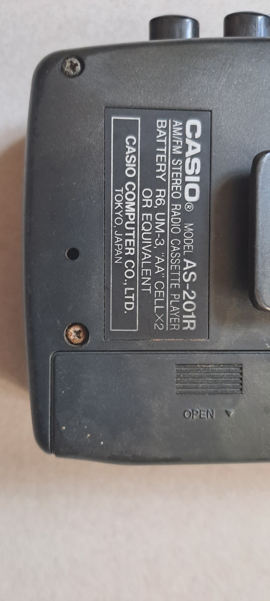 Przenośny odtwarzacz kaset CASIO AS-201R walkman