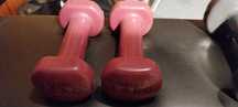 Halteres de borracha de 1,5Kg da Decathlon