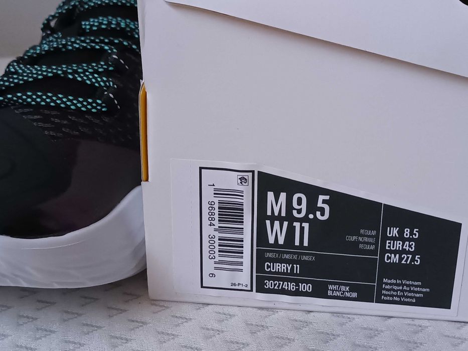 buty do koszykówki Curry 11 rozmiar 43 US 9,5 gsw nba