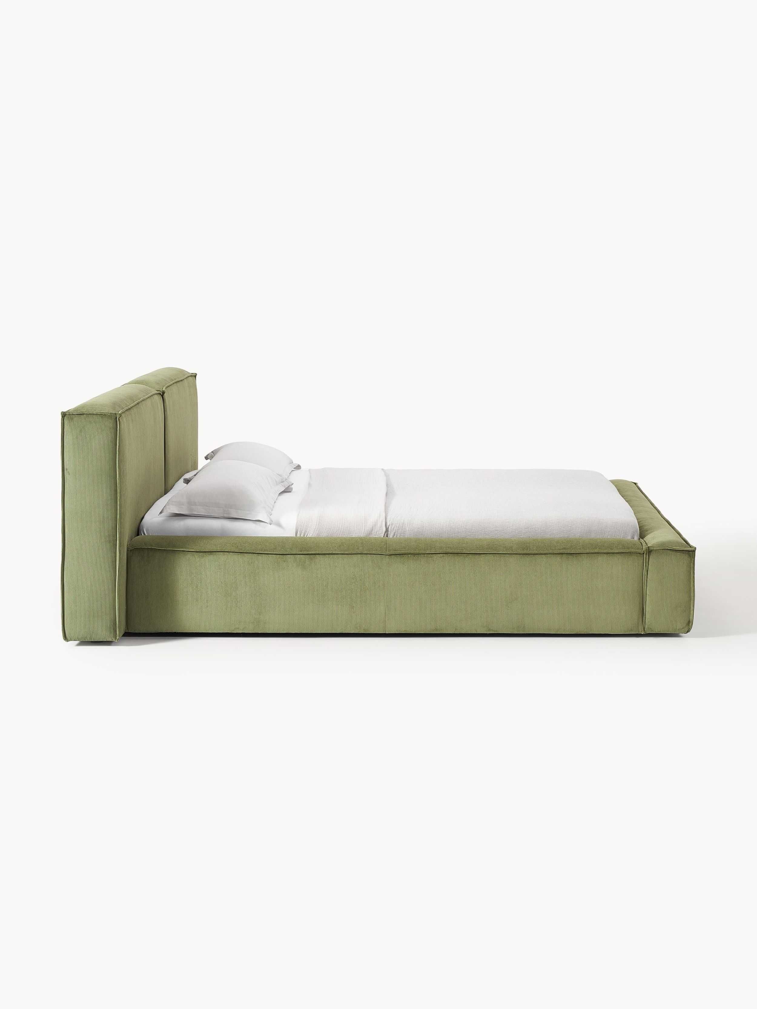 Łóżko tapicerowane z miejscem do przechowywania Lennon - 160x200 cm