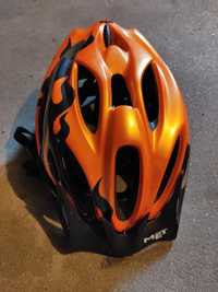 Kask rowerowy pomarańczowy