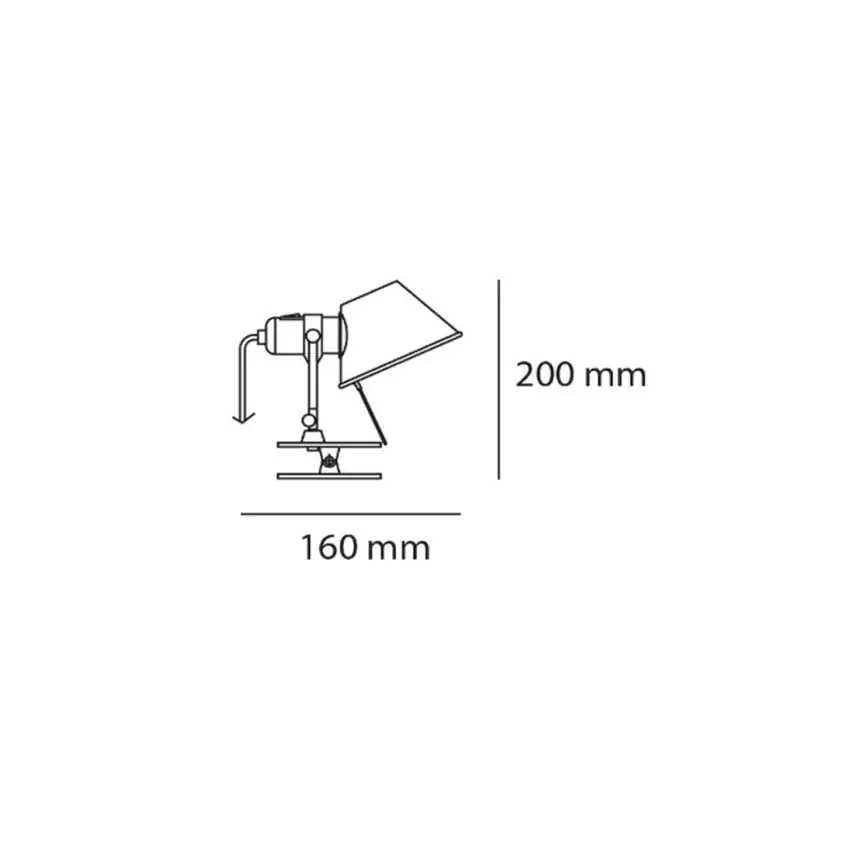 Candeeiro de mesa – TOLOMEO MICRO Pinça da Artemide (Original e Novo)