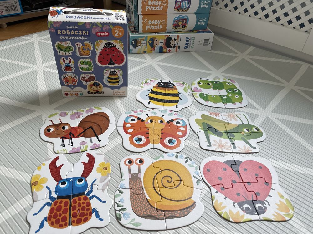 Puzzle 4 zestawy dla dwulatka