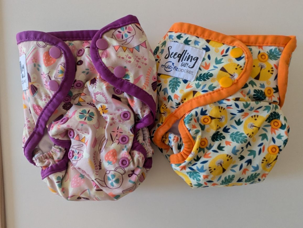 Vendo fraldas reutilizáveis Bababoo, Seedling,  Lighthouse & Totsbots