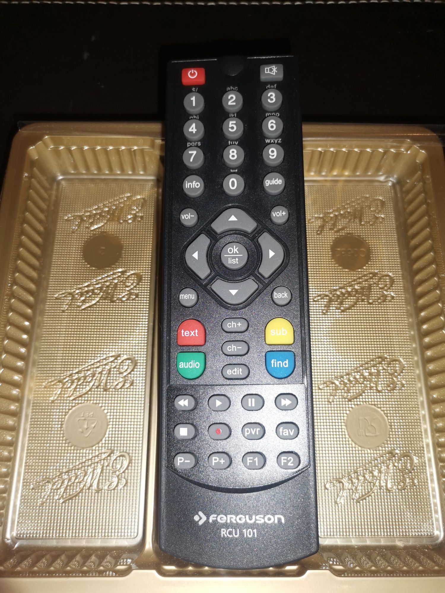 Pilot RCU 101 do dekodera Ferguson Ariva T760i i T265 DVB-T2 HEVC