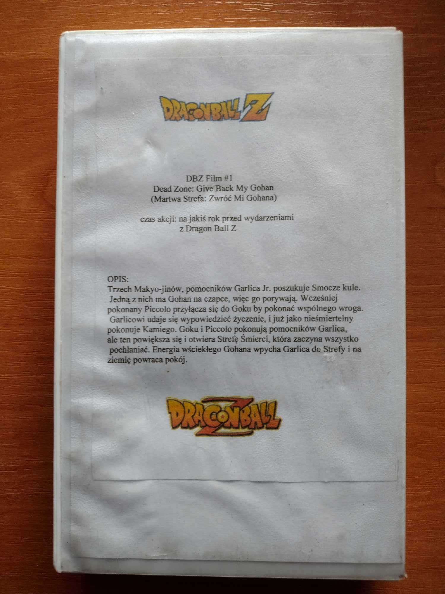 Dragon Ball Z Martwa Strefa - film na VHS