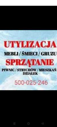 Likwidacja mieszkań domów piwnic opróżnianie utylizacja wywóz